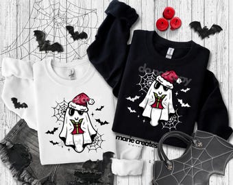 Christmas Ghost PNG, Spooky Christmas PNG, Creepmas Vibes PNG, Christmas Ghost Digital, Trendy Christmas Digital