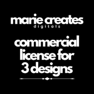 Licencia comercial para 3 diseños