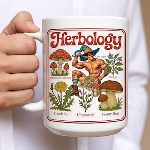 Vintage Kräuterkunde Tasse | Plant Daddy Kaffee Tasse | Cottagecore Naturkern Geschenk für Gärtner, Kräuterkundler & Hot Nerds