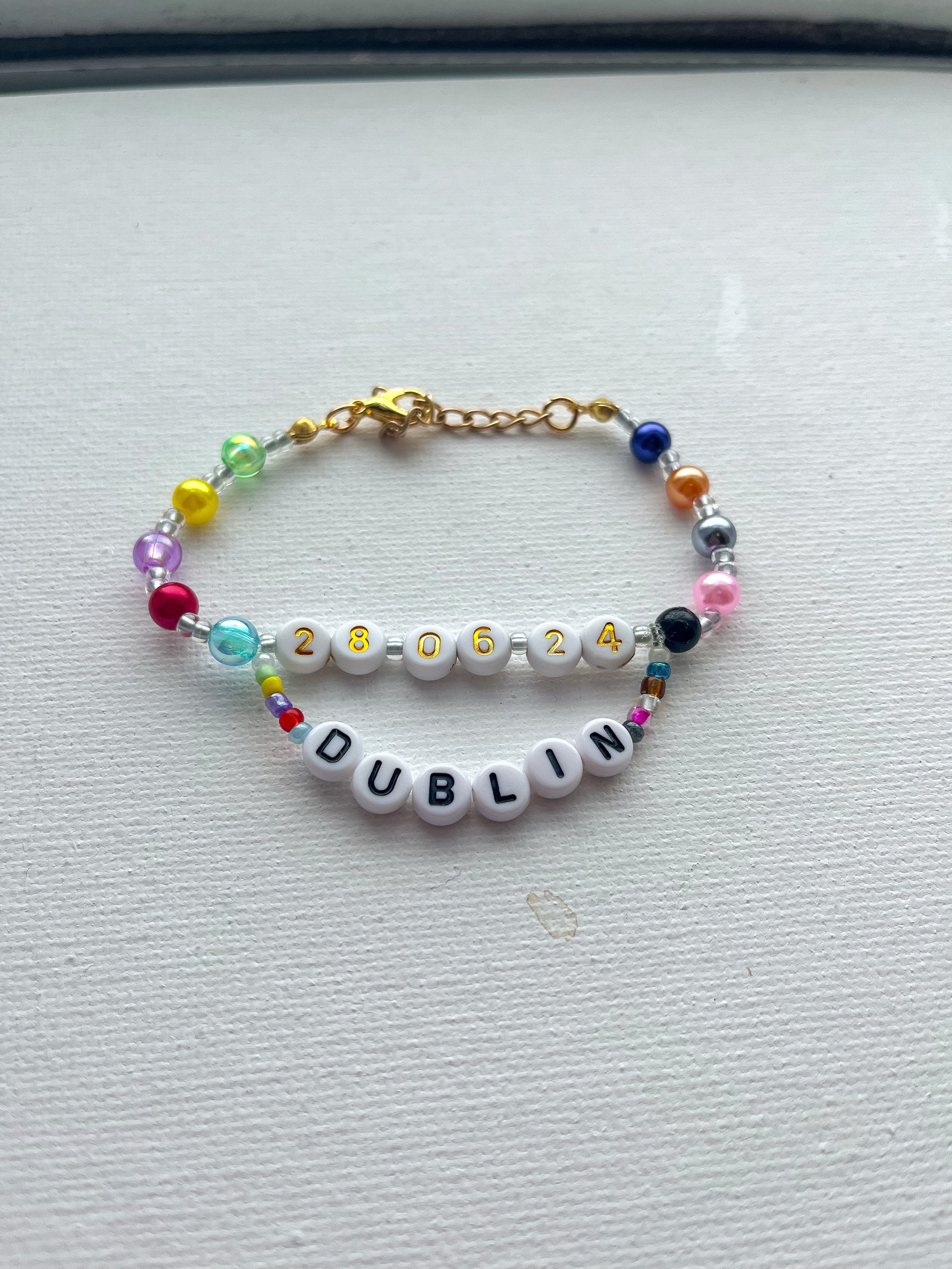 Taylor Swift Swiftie Letter Beads Bracelet Colorful for Any Gender