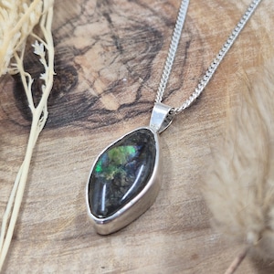 Colgante de ammolita / Ammolita / Joyería de ammolita / Ammolita canadiense /