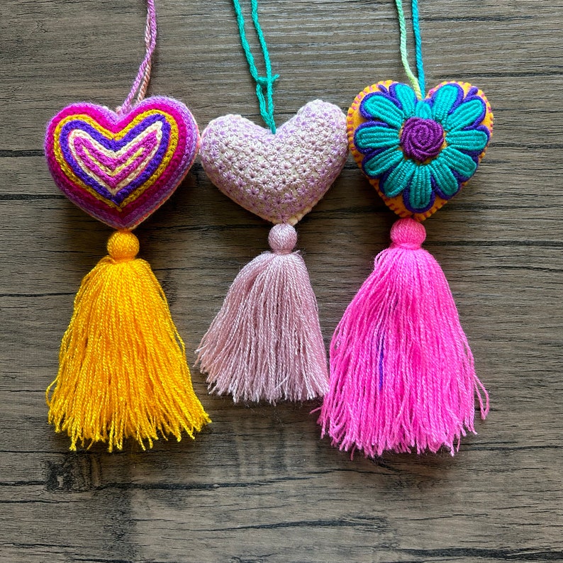 Heart Tassel Etsy