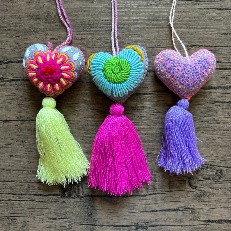 Heart Tassel Etsy