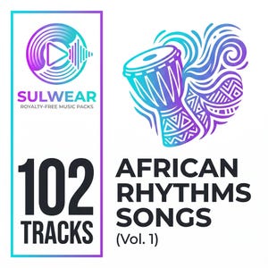 102 AI African Rhythms Songs Vol 1 | English Vocals Royalty Free Background Music for Travel, Dance | Afrobeat Audio MP3