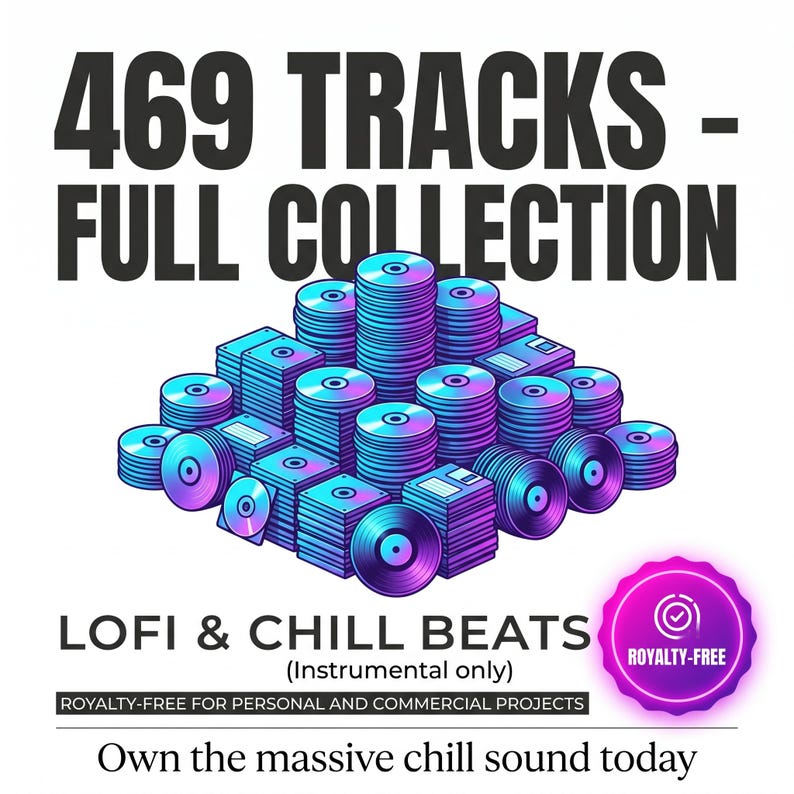 Lo-fi & Chill Instrumental Mega Pack | 469 Royalty Free Tracks | Music ...