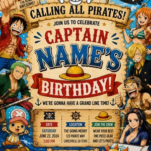 One piece birthday card - Etsy 日本