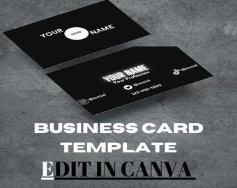 Business Card Template (Edit in Canva)