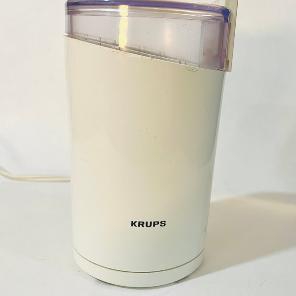 Krups White Electric Coffee Grinder 203B