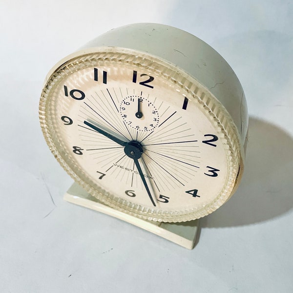 1960s Westclox Hustler Wind-up Alarm Clock