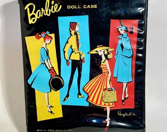 バービー 1961年 ビンテージ ドールケース 収納ケース黒 バービー 1961年 ビンテージ ドールケース 収納ケース黒