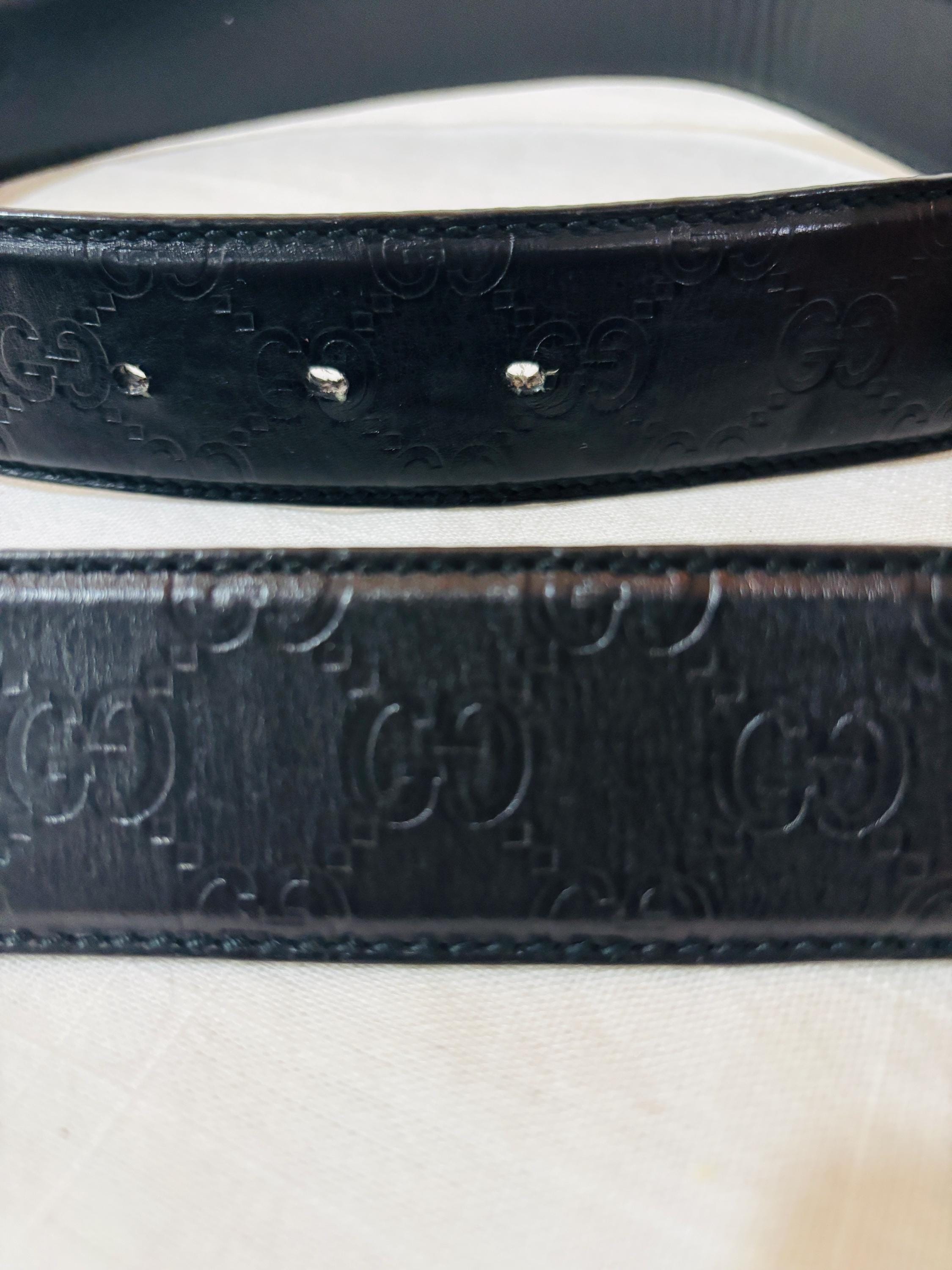 Gucci Silver Interlocking G Belt - Etsy