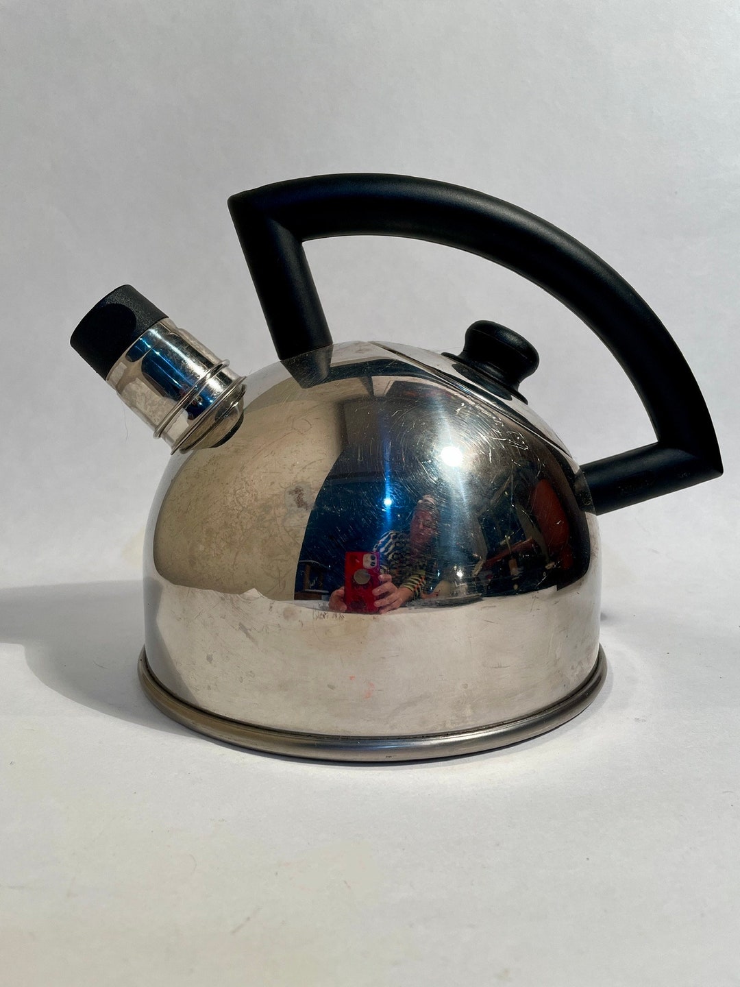 Vintage Berndes Whistling Tea Kettle, Mcm Vintage German Teapot Mcm Tea Coffee Mcm Decor