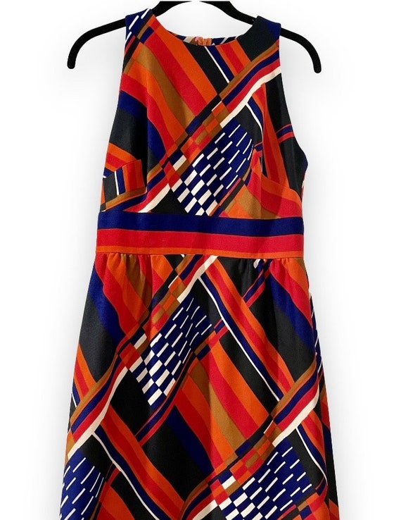 1970's Geometric Mod Maxi Ruth Norman for Gay Gib… - image 2