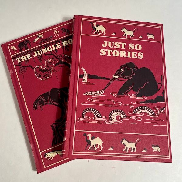 Folio Society Box Set of Just So Stories and the Jungle book, illustrated by Kipling and Detmold book lovers collectible