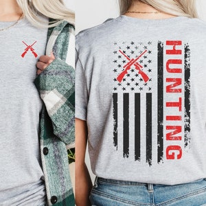 Hunting Shirt, Hunter Shirt, Hunter Flag Shirt, Hunter Gift, Gift for Hunters