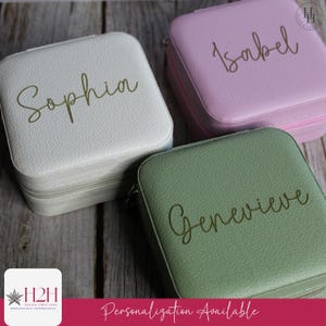 Personalized Jewelry Box, Travel Jewelry Box, Jewelry Storage
