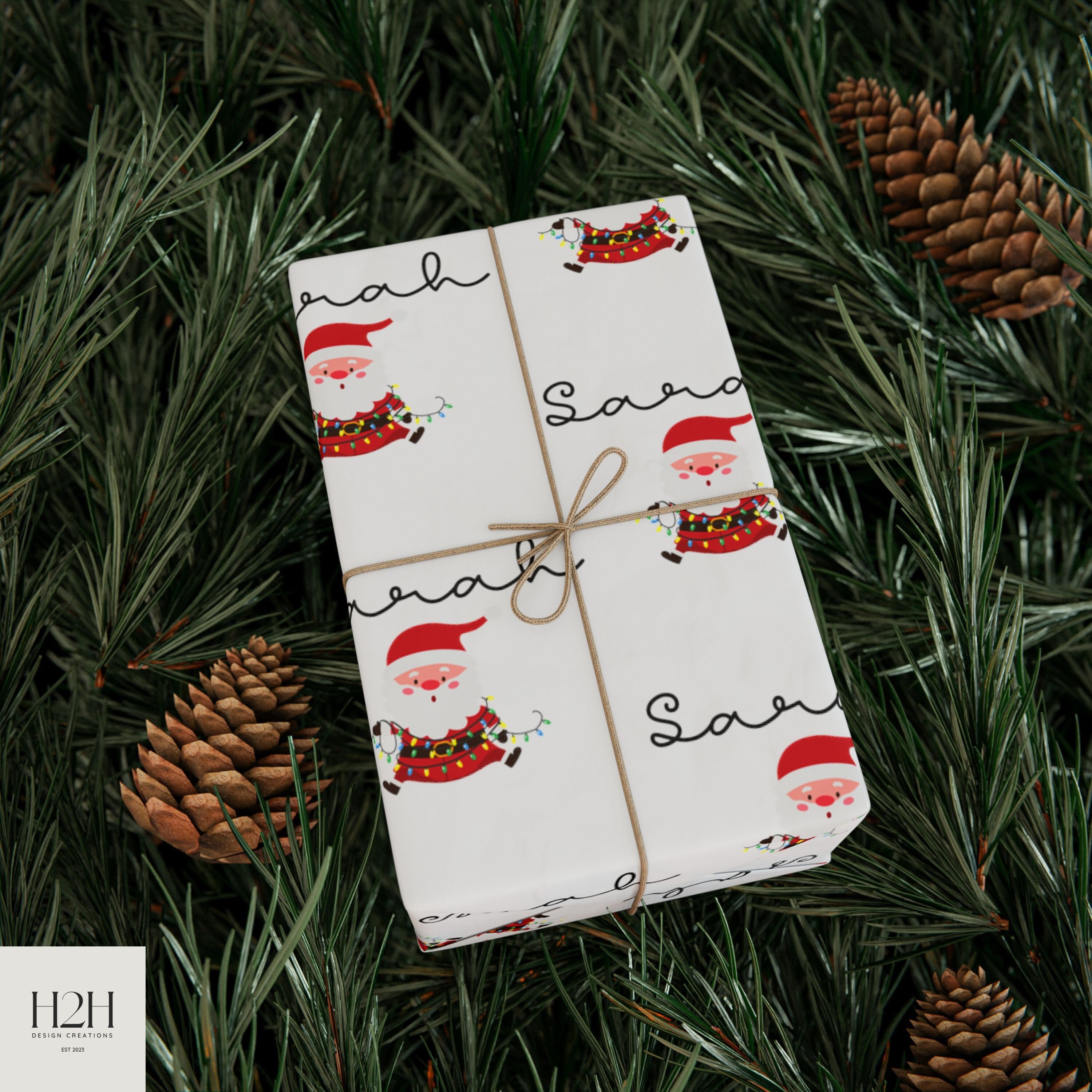 Personalized christmas wrapping paper custom christmas gift etsy