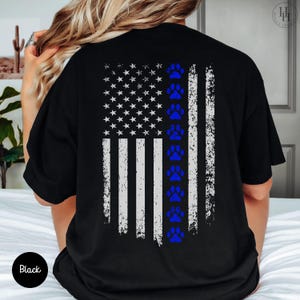 Personalized Paw Print Shirt K9 Handler Shirt, Gift for K9 Handler, Gift for Police [ORT1011]