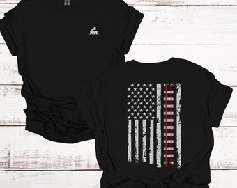 Custom Railroad Shirt, Personalized Railroad Tee, Railroad Flag Tee, Railroad Worker Gift