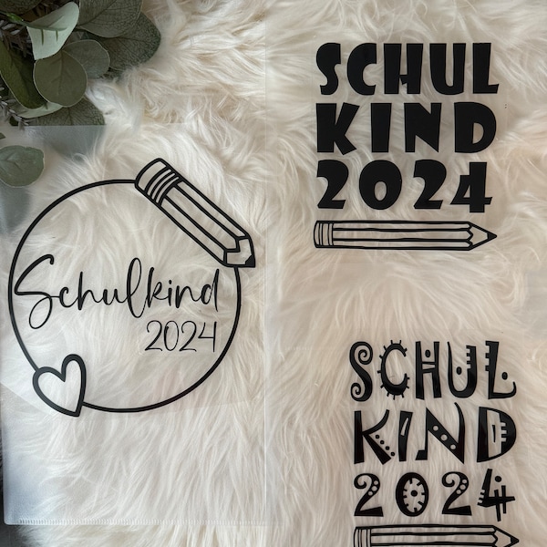 Bügelbilder Schulkind 2024