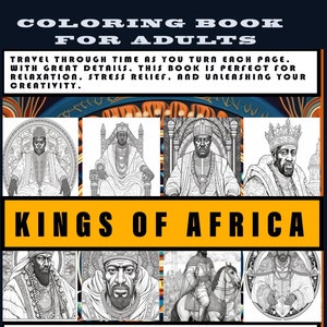 Kings of Africa Coloring Book: Book 4