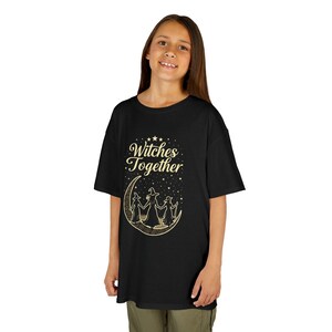 Kids Witches Together Tee - Halloween Shirt, Spooky Season Tee, Witch Themed Kids Clothing, Gift for Young Witches, Fun Graphic T-Shirt