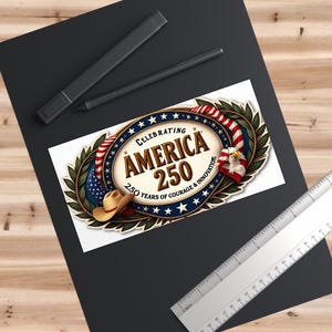 Patriotic Bumper Sticker: USA Flag Car Decal - American Pride