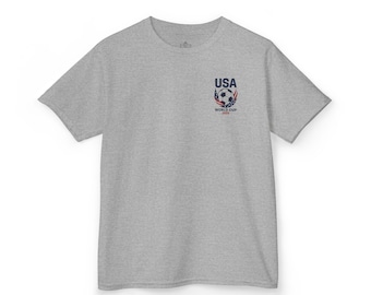 Camiseta de algodón para niños de USA Soccer: bandera estadounidense, regalo para jóvenes fanáticos