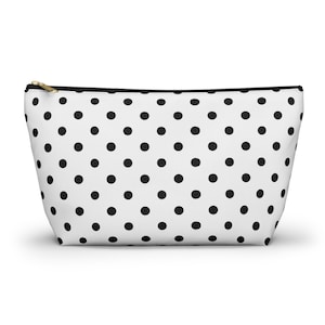 Borsa portaoggetti nera a pois