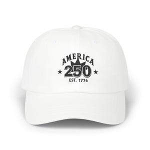 America 250 Dad Cap: Patriotic Cotton Hat for July 4th