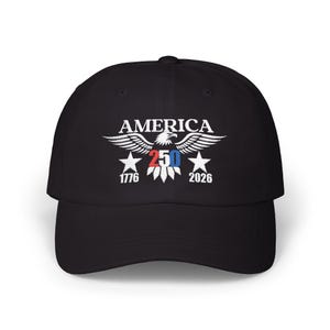 Casquette Baseball Ajustable 250ème Anniversaire Des États-Unis - Eagle & Liberty, Unisexe, Motif Patriotique