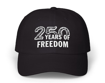 America 250 Broderad pappahatt: Patriotisk basebollkeps