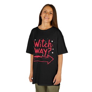 Witch Way? Kids Tee - Perfect for Halloween, Kids' Costumes, Spooky Season, Trick or Treat, Everyday Wear, Gifts