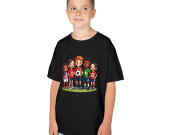 キッズサッカーグラフィックTシャツ | ユースサッカーチームシャツ