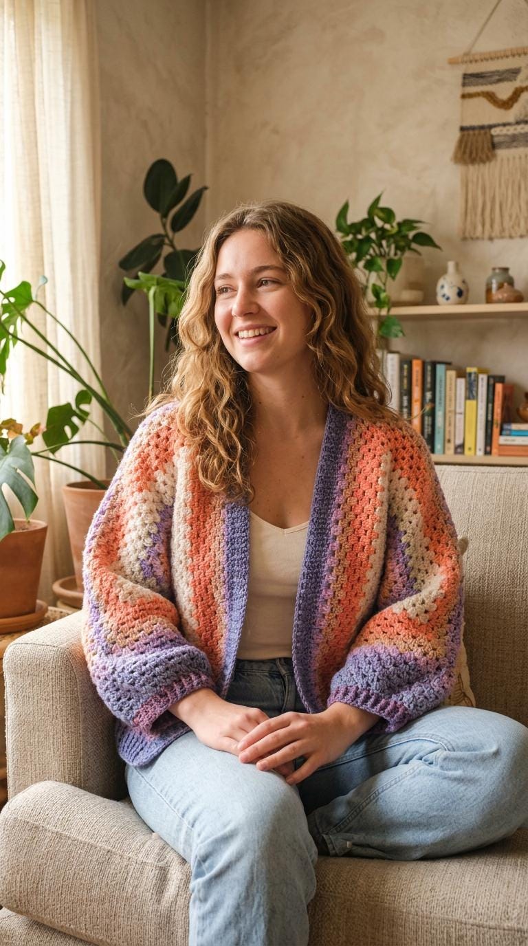 18 Hexagon Sweater Crochet Patterns for Cozy Cardigans, Pullovers, and Boho Layers 16 Crochet Cardigan Pattern Granny Hexagon