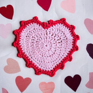 Heart Coaster Crochet Pattern