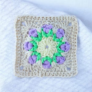 Granny Square Crochet Pattern – PDF Easy Beginner Motif