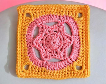 Star Granny Square Crochet Pattern