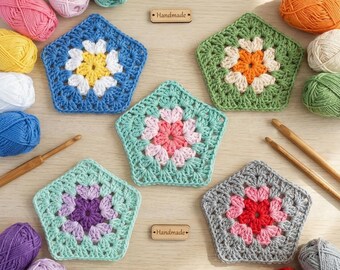 Granny Square Crochet Pattern – PDF Easy Beginner Motif