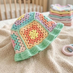 Crochet Baby Bucket Hat Pattern for Kids (PDF) 6-10 Years