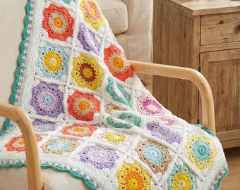 Crochet Baby Blanket Pattern –Granny Square Design
