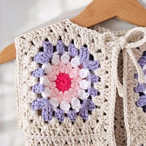 Baby Weste Häkelanleitung - Granny Square Jäckchen für 1 Jahr (Deutsche Anleitung)