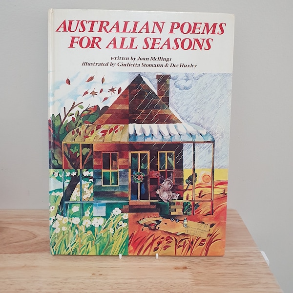 Vintage Australian poems for all seasons hardcover book 1980 by Joan Mellings