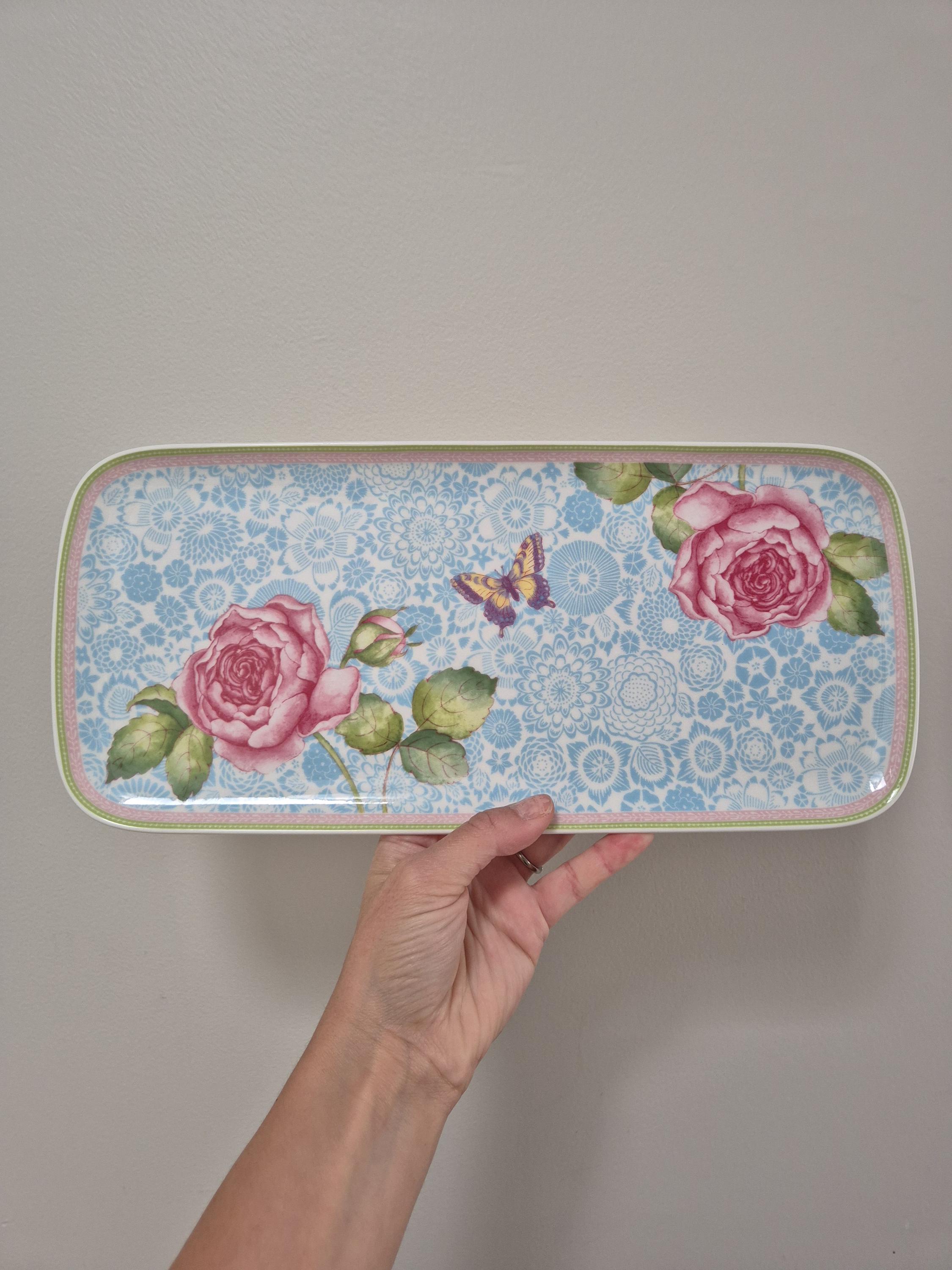 Villeroy & Boch Rose Cottage Sandwich Plate | Rectangular Platter