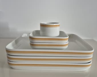 Vintage collectible Ansett Australia Airlines ceramic servingware | Australian airline memorabilia| German made Hutschenreuther