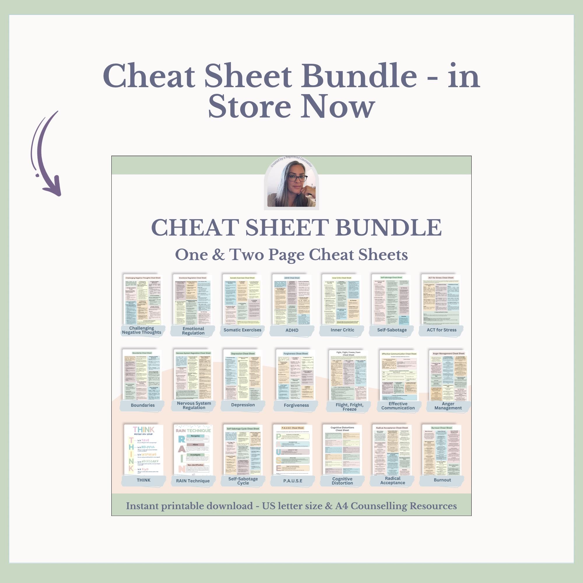 Executive Function Cheat Sheet: Quick Tips Guide (PDF) - Etsy