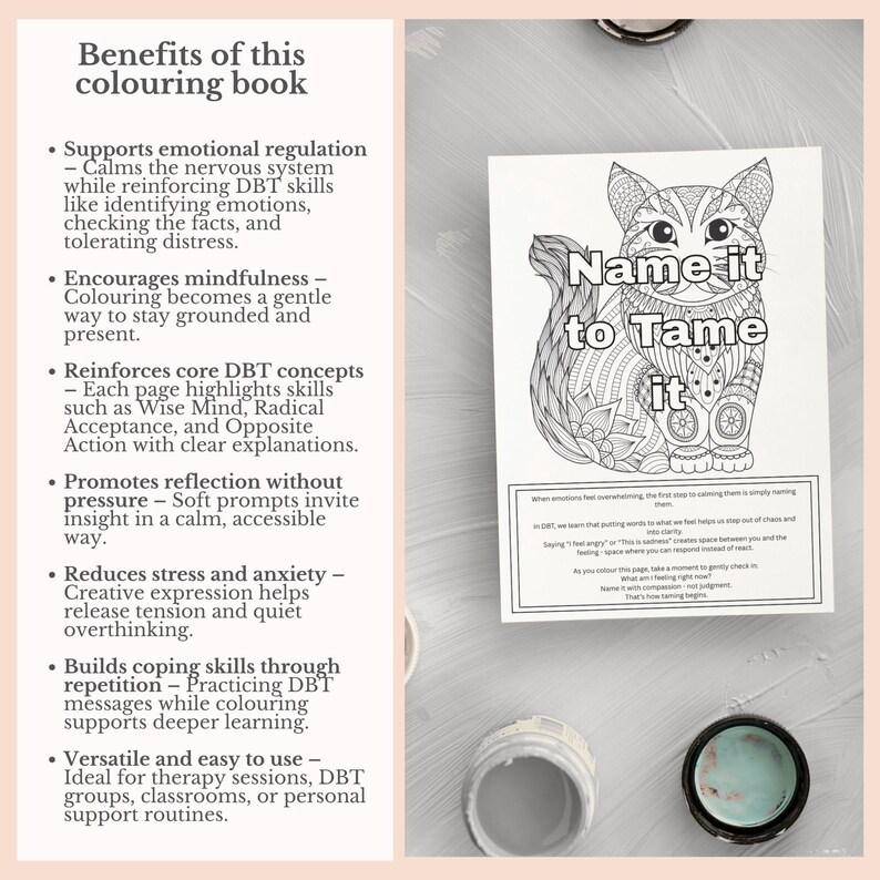 DBT Coloring Pages, Dialectical Behavior Therapy Mindfulness ...