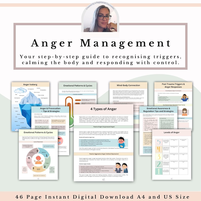 Mega Whole Shop Bundle: Trauma, Ansia, Strumenti di Terapia Cognitivo Comportamentale (CBT) e DBT, Schede di Lavoro sulla Terapia in PDF immagine 14