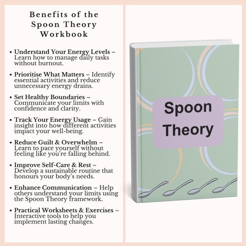 Spoon Theory Arbeitsbuch, Energie- und Emotionsregulierungs-Arbeitsblätter, Burnout & Emotionale Regulation, PDF Bild 3