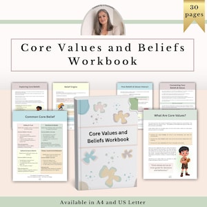 Manual de valores y creencias fundamentales: Fichas terapéuticas para el autoconocimiento y el crecimiento personal (PDF)